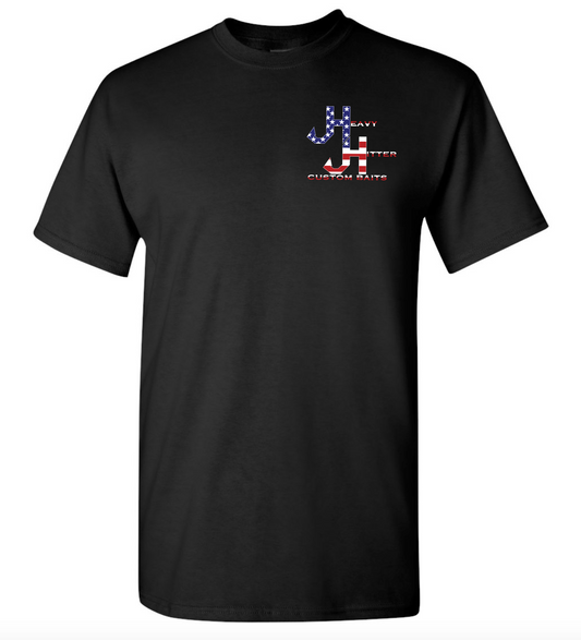 Black with American Flag
